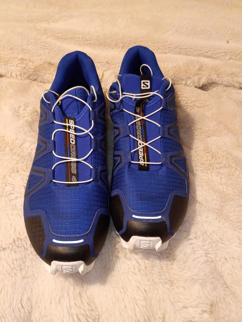 Salomon Men's Speedcross 4 Trail Running Shoes in Blue and Black